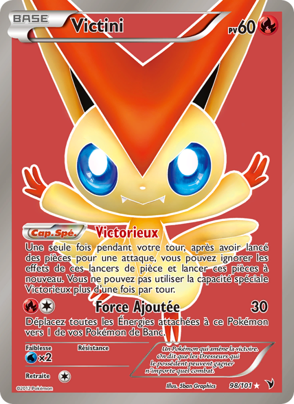 Victini 98 — Noble Victories (French Pokémon TCG card)