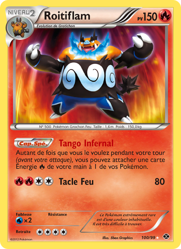 Roitiflam 100 — Next Destinies (French Pokémon TCG card)