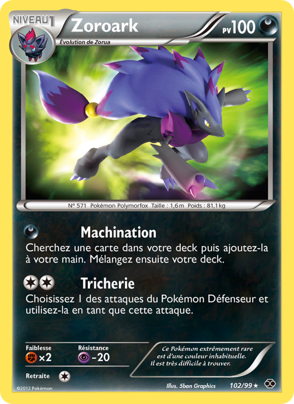 Zoroark 102 — Next Destinies (French Pokémon TCG card)