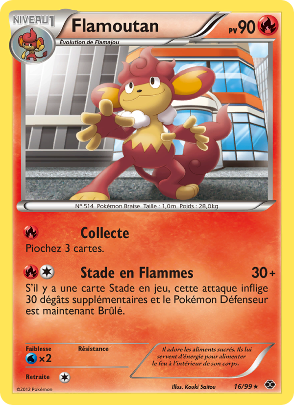 Flamoutan 16 — Next Destinies (French Pokémon TCG card)