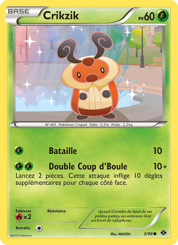 Crikzik 3 — Next Destinies (French Pokémon TCG card)