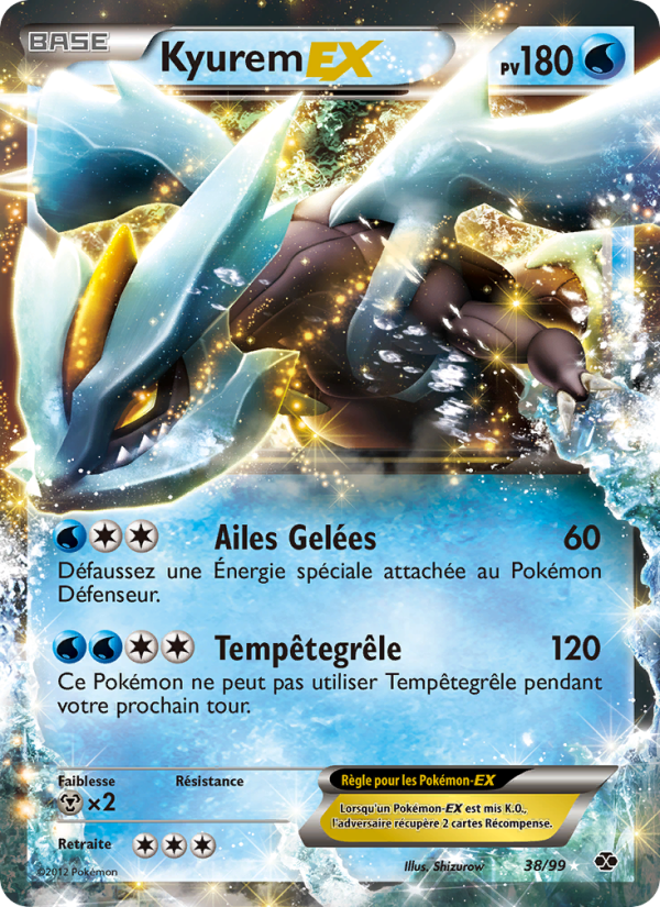Kyurem-EX 38 — Next Destinies (French Pokémon TCG card)