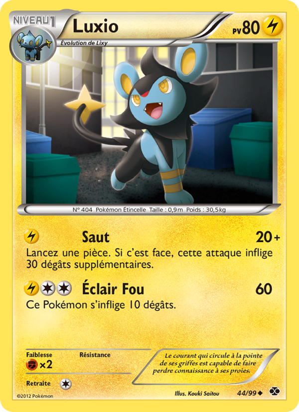 Luxio 44 — Next Destinies (French Pokémon TCG card)
