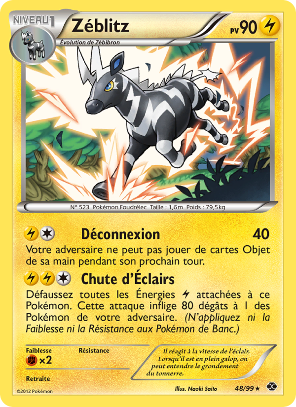 Zéblitz 48 — Next Destinies (French Pokémon TCG card)