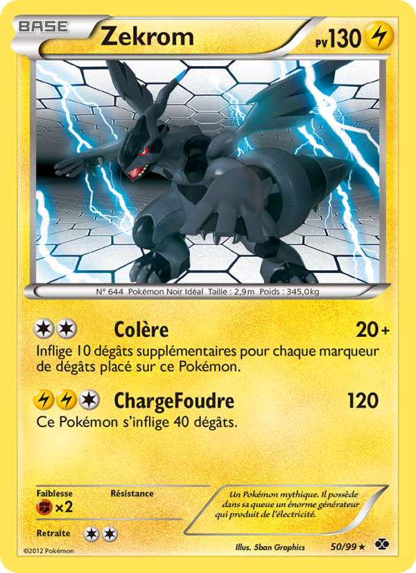 Zekrom 50 — Next Destinies (French Pokémon TCG card)
