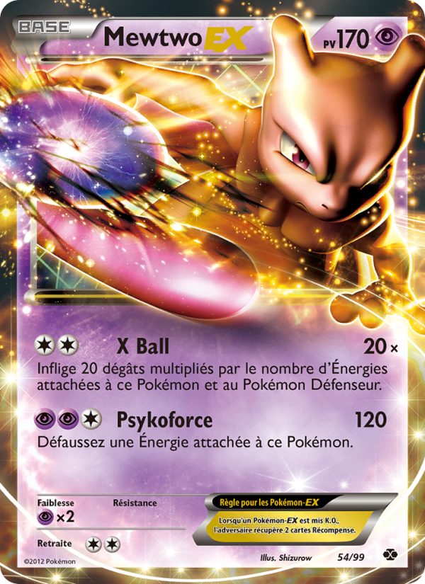Mewtwo-EX 54 — Next Destinies (French Pokémon TCG card)