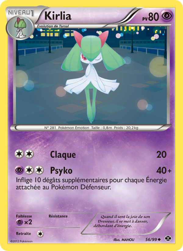 Kirlia 56 — Next Destinies (French Pokémon TCG card)