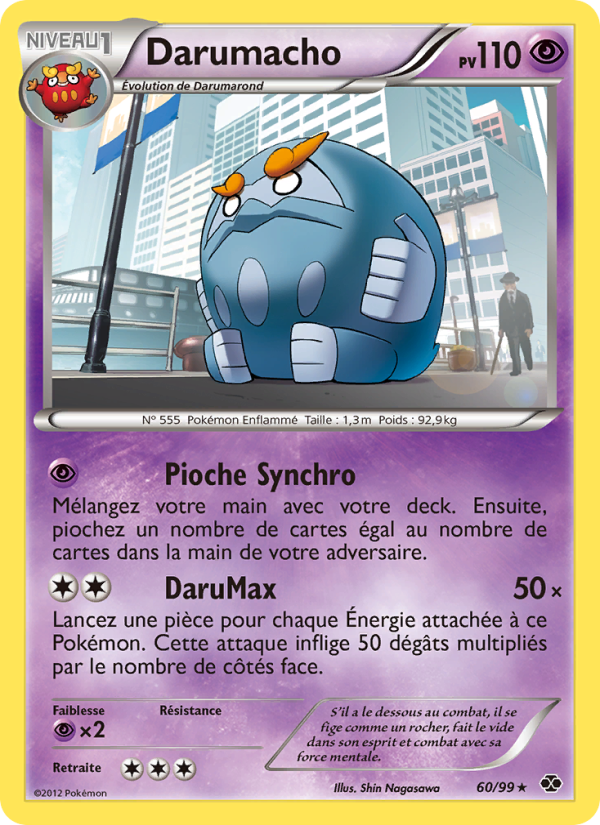 Darumacho 60 — Next Destinies (French Pokémon TCG card)