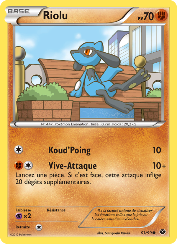Riolu 63 — Next Destinies (French Pokémon TCG card)