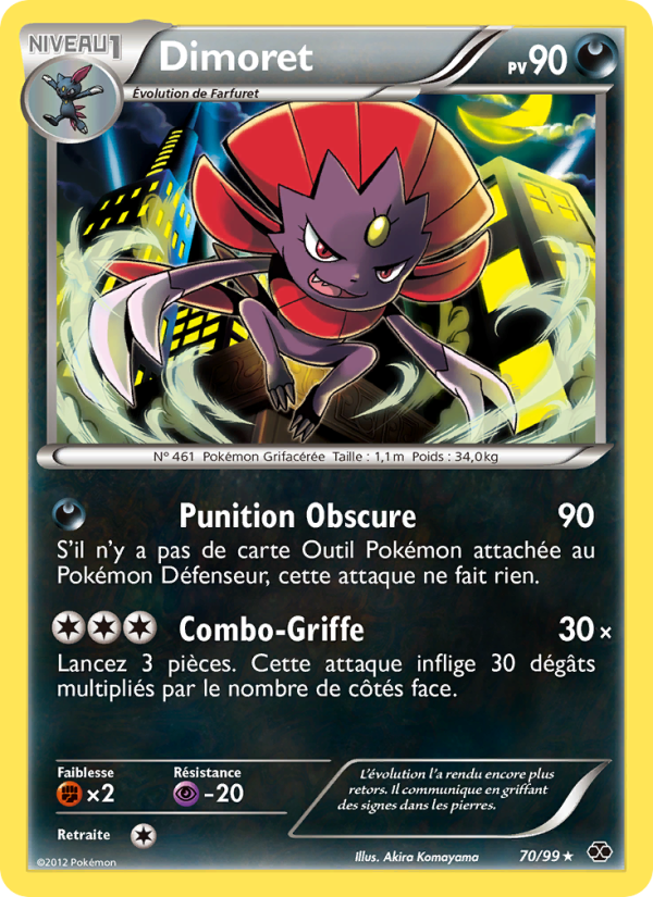 Dimoret 70 — Next Destinies (French Pokémon TCG card)