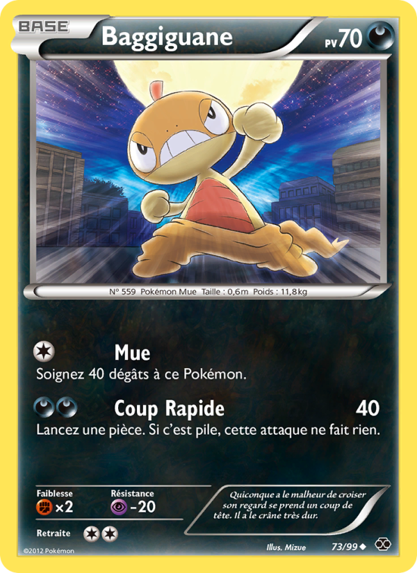 Baggiguane 73 — Next Destinies (French Pokémon TCG card)