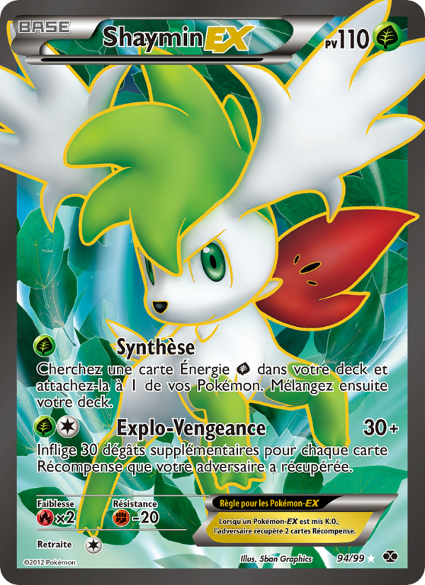 Shaymin-EX 94 — Next Destinies (French Pokémon TCG card)