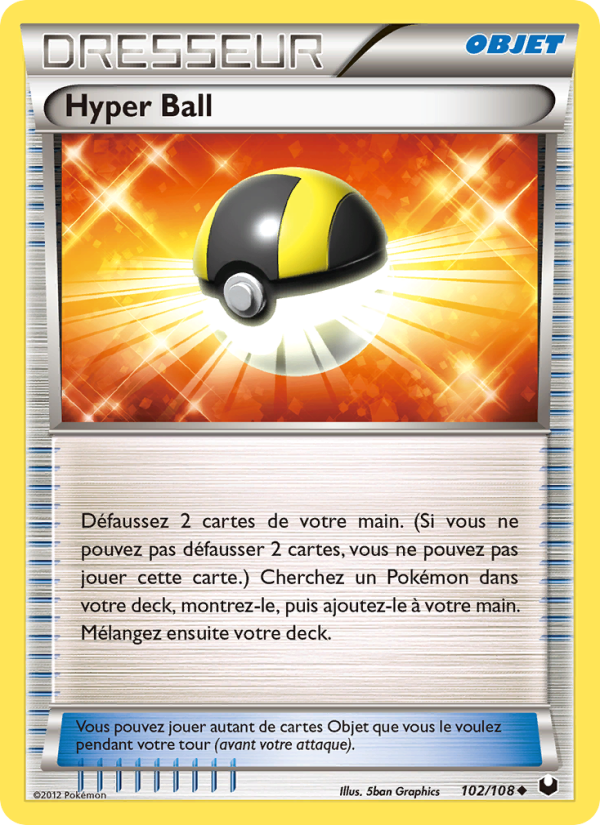 Hyper Ball 102 — Dark Explorers (French Pokémon TCG card)