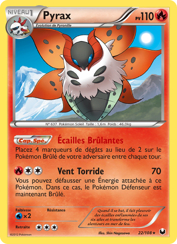Pyrax 22 — Dark Explorers (French Pokémon TCG card)