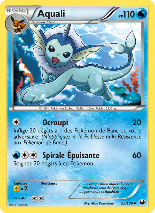 Aquali 25 — Dark Explorers (French Pokémon TCG card)