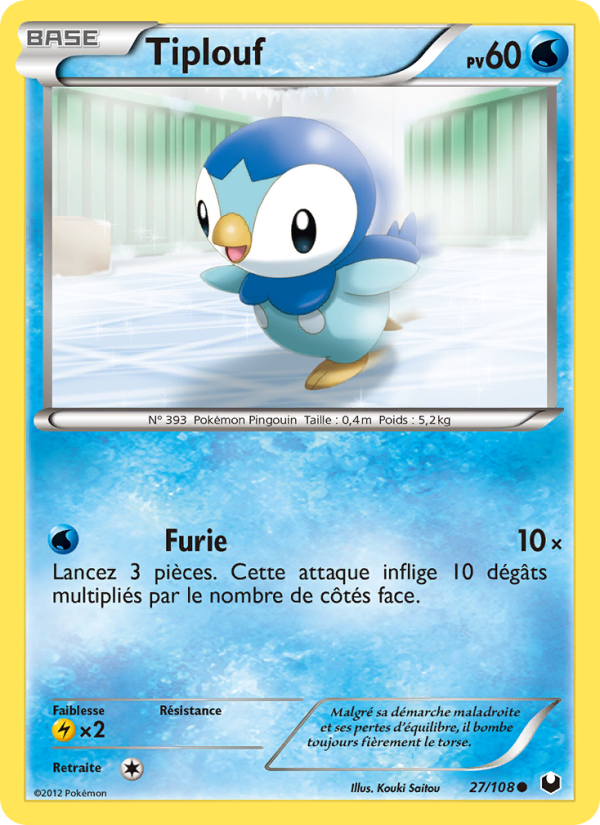 Tiplouf 27 — Dark Explorers (French Pokémon TCG card)