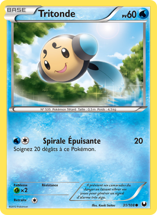 Tritonde 31 — Dark Explorers (French Pokémon TCG card)