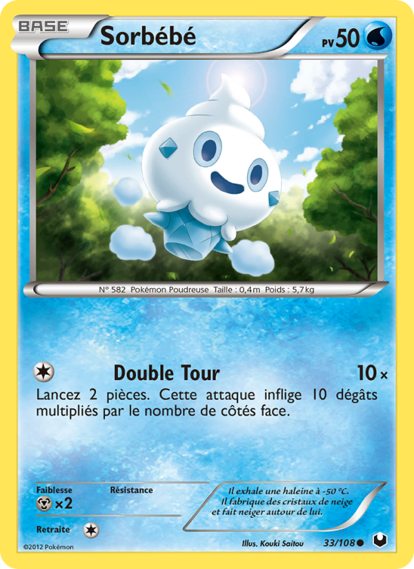 Sorbébé 33 — Dark Explorers (French Pokémon TCG card)