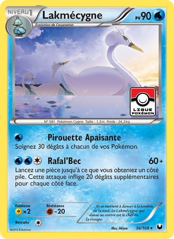 Lakmécygne 36 — Dark Explorers (French Pokémon TCG card)