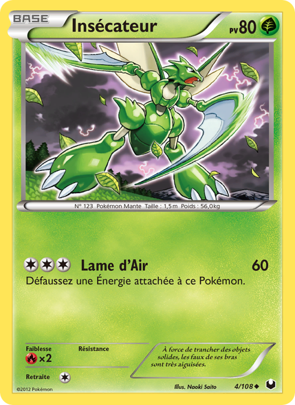 Insécateur 4 — Dark Explorers (French Pokémon TCG card)