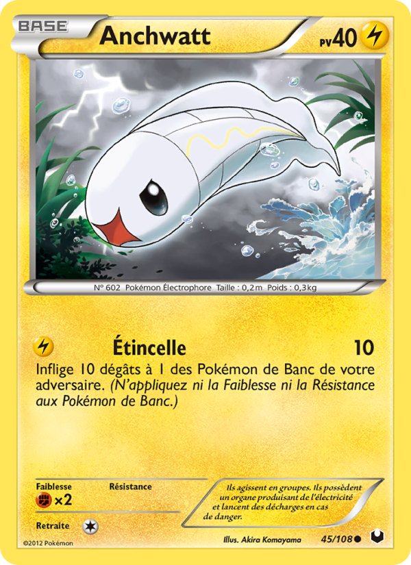 Anchwatt 45 — Dark Explorers (French Pokémon TCG card)