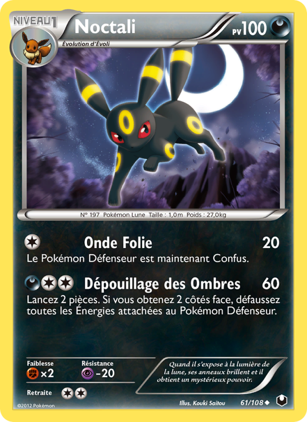 Noctali 61 — Dark Explorers (French Pokémon TCG card)