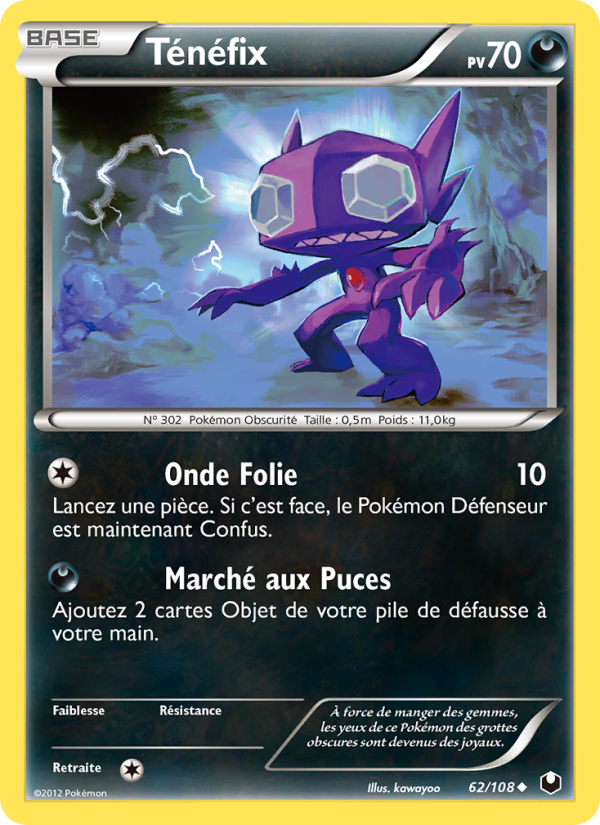 Ténéfix 62 — Dark Explorers (French Pokémon TCG card)