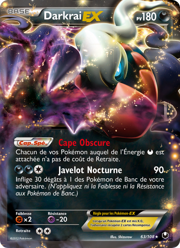 Darkrai-EX 63 — Dark Explorers (French Pokémon TCG card)