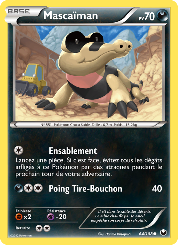 Mascaïman 64 — Dark Explorers (French Pokémon TCG card)
