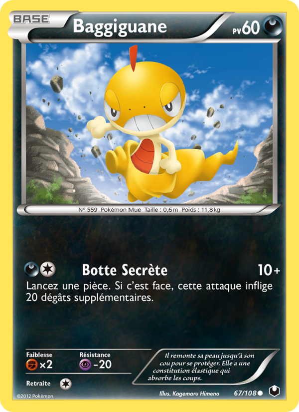 Baggiguane 67 — Dark Explorers (French Pokémon TCG card)