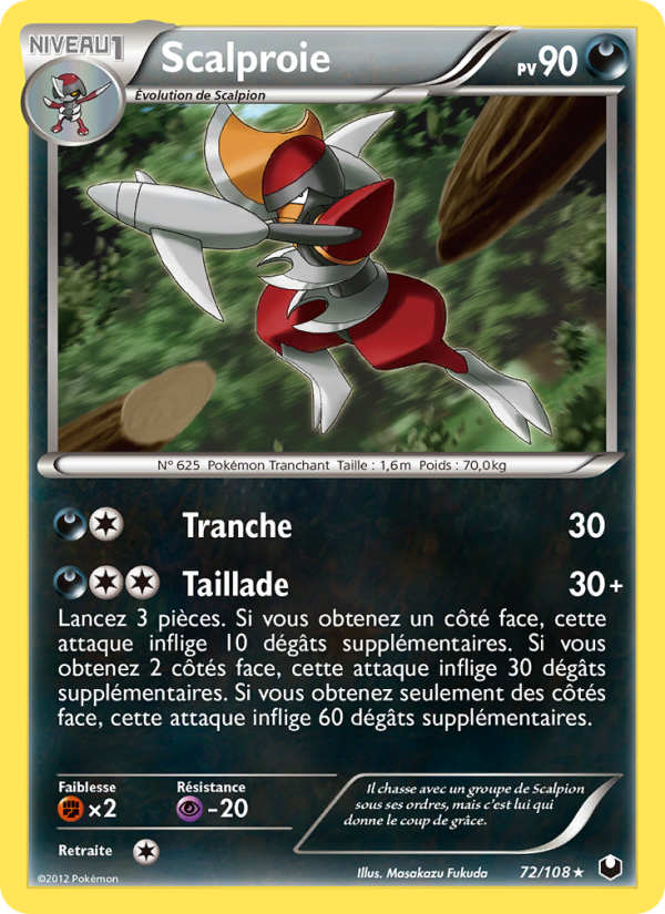 Scalproie 72 — Dark Explorers (French Pokémon TCG card)