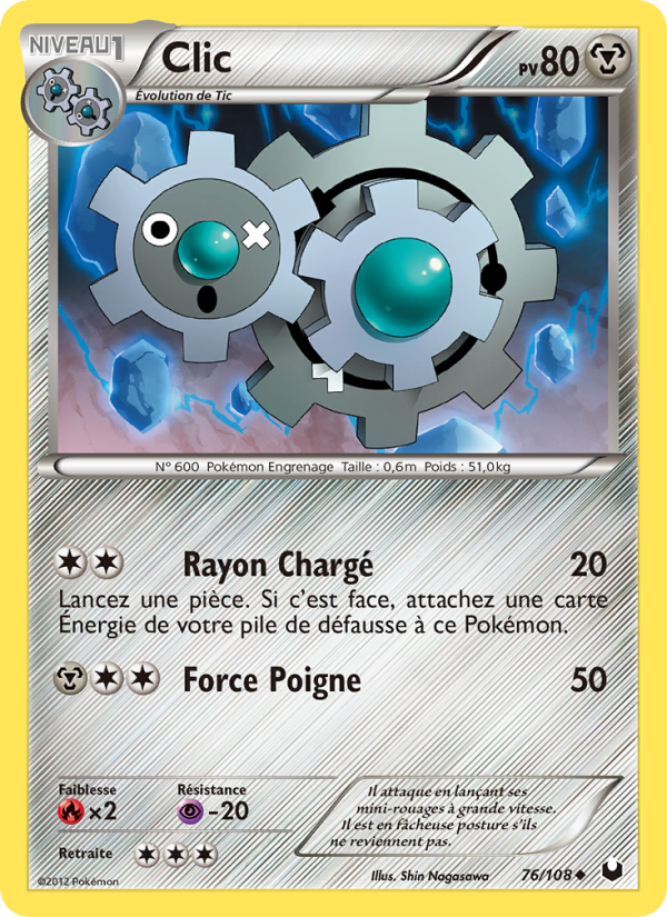 Clic 76 — Dark Explorers (French Pokémon TCG card)