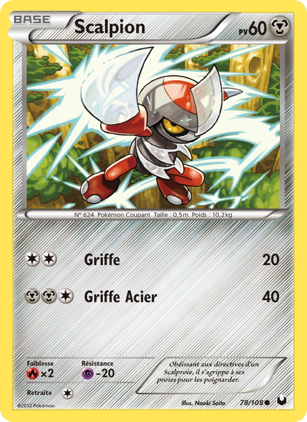 Scalpion 78 — Dark Explorers (French Pokémon TCG card)