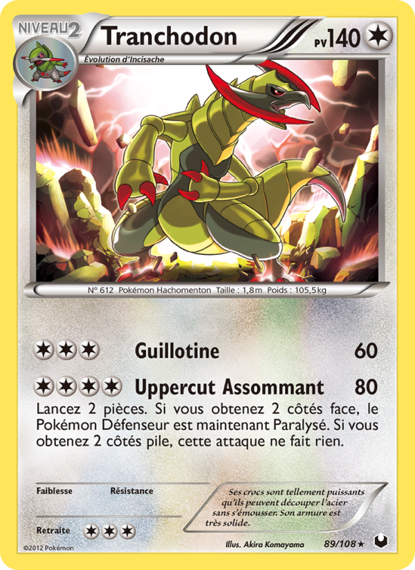 Tranchodon 89 — Dark Explorers (French Pokémon TCG card)