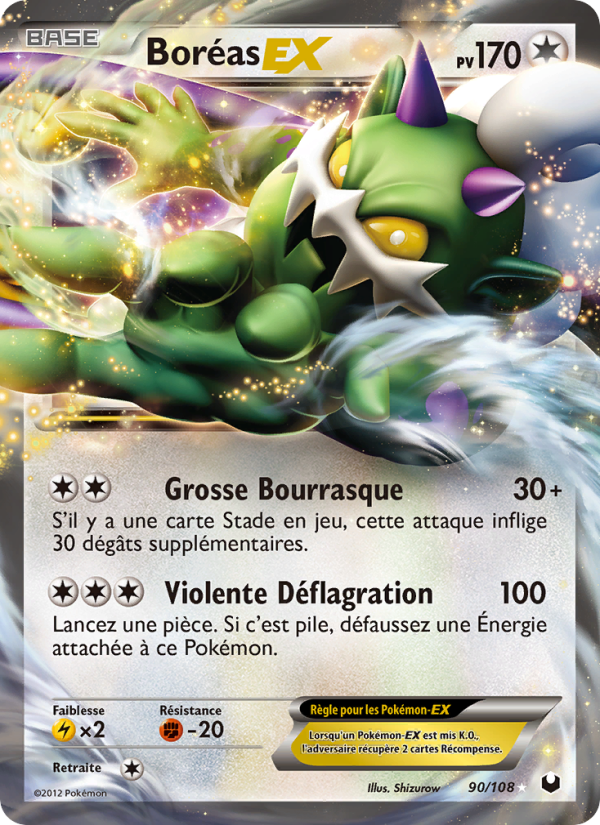 Boréas-EX 90 — Dark Explorers (French Pokémon TCG card)