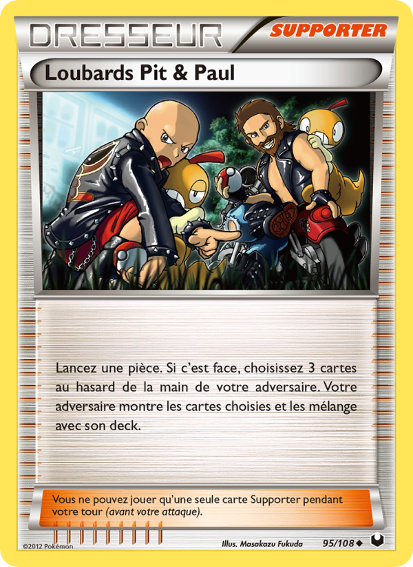 Loubards Pit & Paul 95 — Dark Explorers (French Pokémon TCG card)