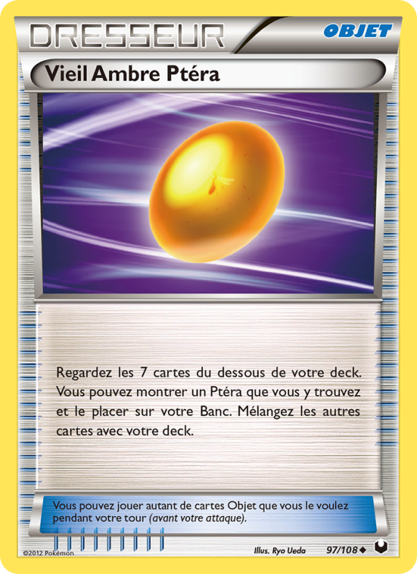 Vieil Ambre Ptéra 97 — Dark Explorers (French Pokémon TCG card)