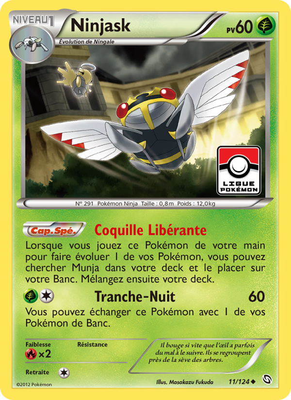 Ninjask 11 — Dragons Exalted (French Pokémon TCG card)