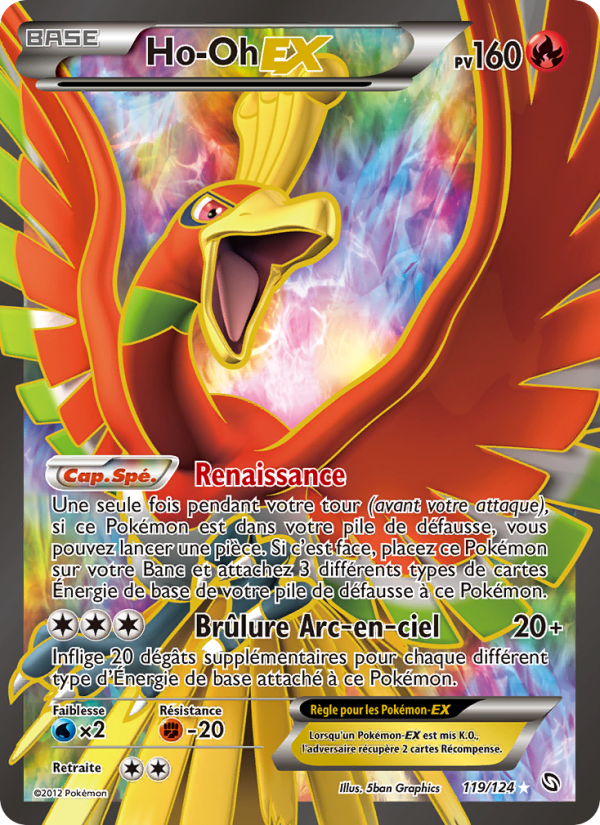 Ho-Oh-EX 119 — Dragons Exalted (French Pokémon TCG card)