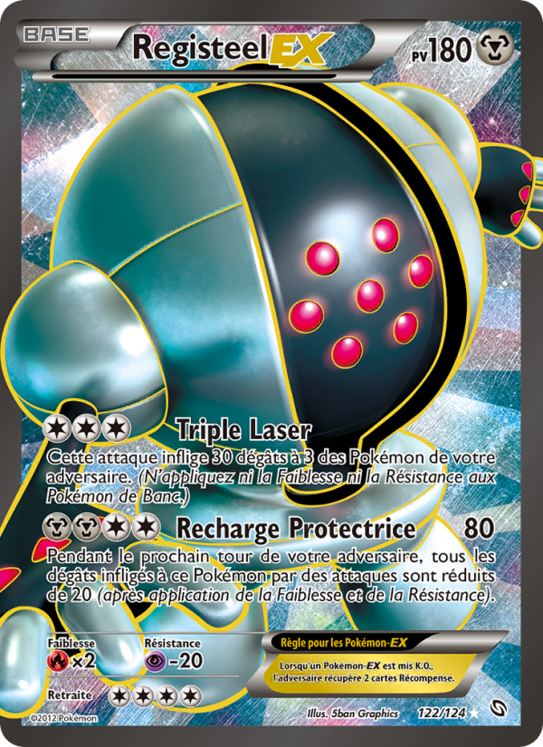 Registeel-EX 122 — Dragons Exalted (French Pokémon TCG card)