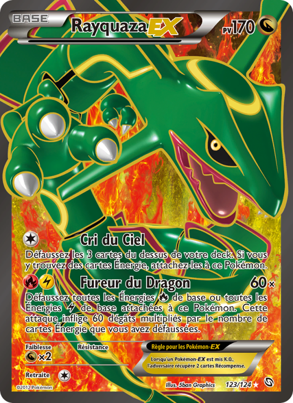 Rayquaza-EX 123 — Dragons Exalted (French Pokémon TCG card)