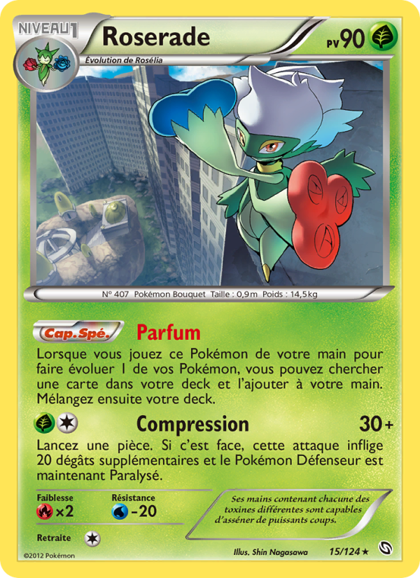 Roserade 15 — Dragons Exalted (French Pokémon TCG card)