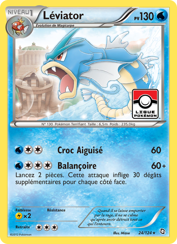 Léviator 24 — Dragons Exalted (French Pokémon TCG card)