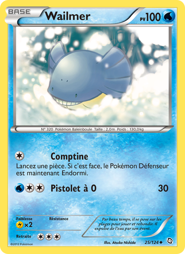 Wailmer 25 — Dragons Exalted (French Pokémon TCG card)