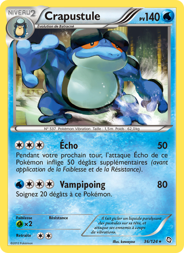 Crapustule 36 — Dragons Exalted (French Pokémon TCG card)