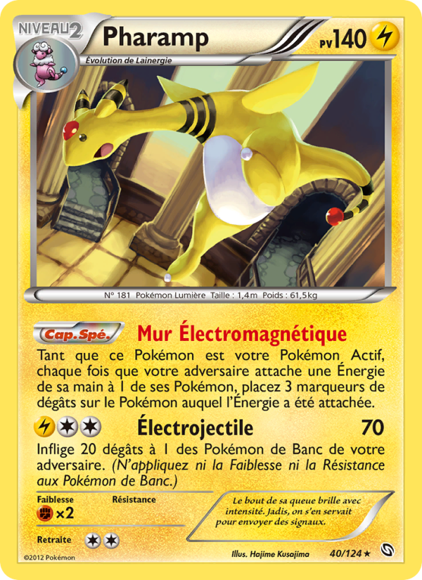 Pharamp 40 — Dragons Exalted (French Pokémon TCG card)