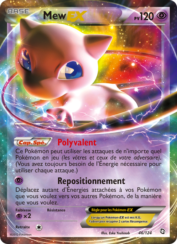 Mew-EX 46 — Dragons Exalted (French Pokémon TCG card)