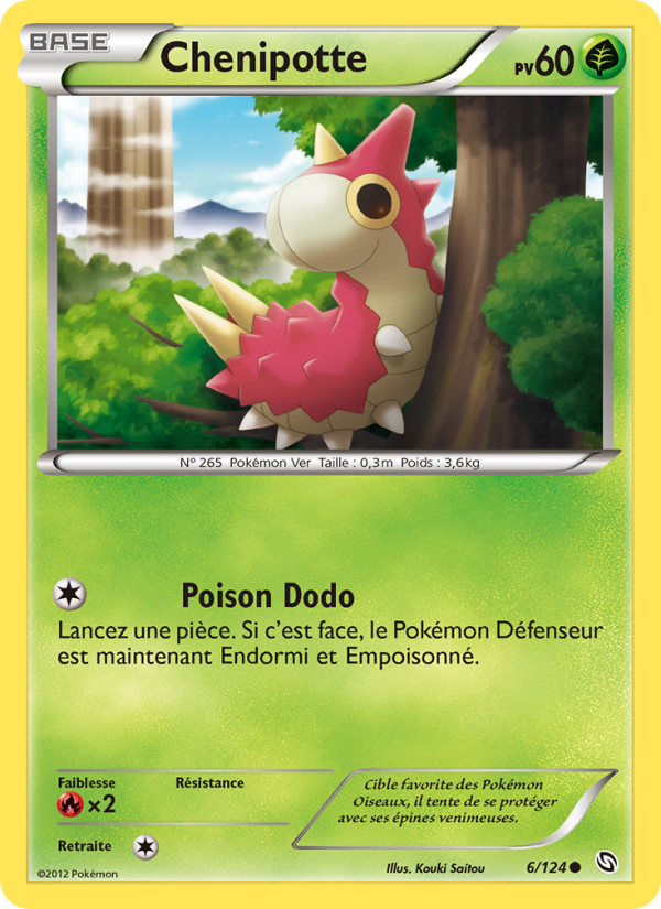 Chenipotte 6 — Dragons Exalted (French Pokémon TCG card)
