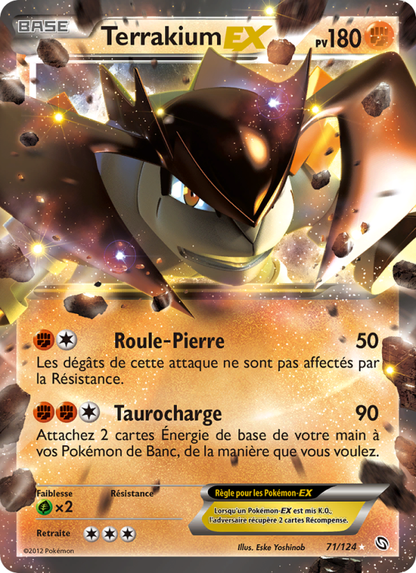 Terrakium-EX 71 — Dragons Exalted (French Pokémon TCG card)