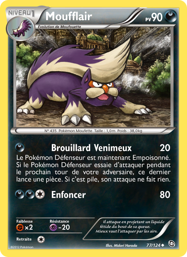 Moufflair 77 — Dragons Exalted (French Pokémon TCG card)